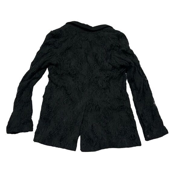 Rag & Bone Women's Black Blazer 42nd St Lace Detailing Size 6‎ Workwear - Picture 3 of 5